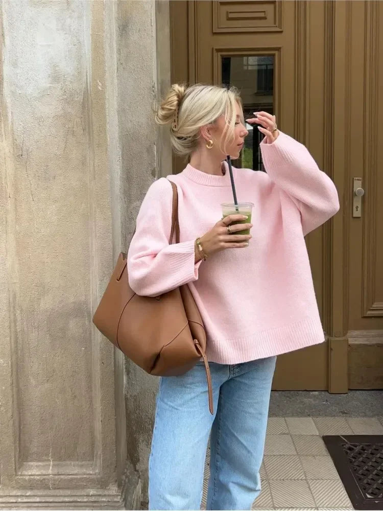 Elvie | Pink Sweater